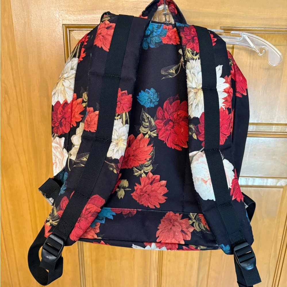 Herschel Supply Company Floral Black Canvas Backpack